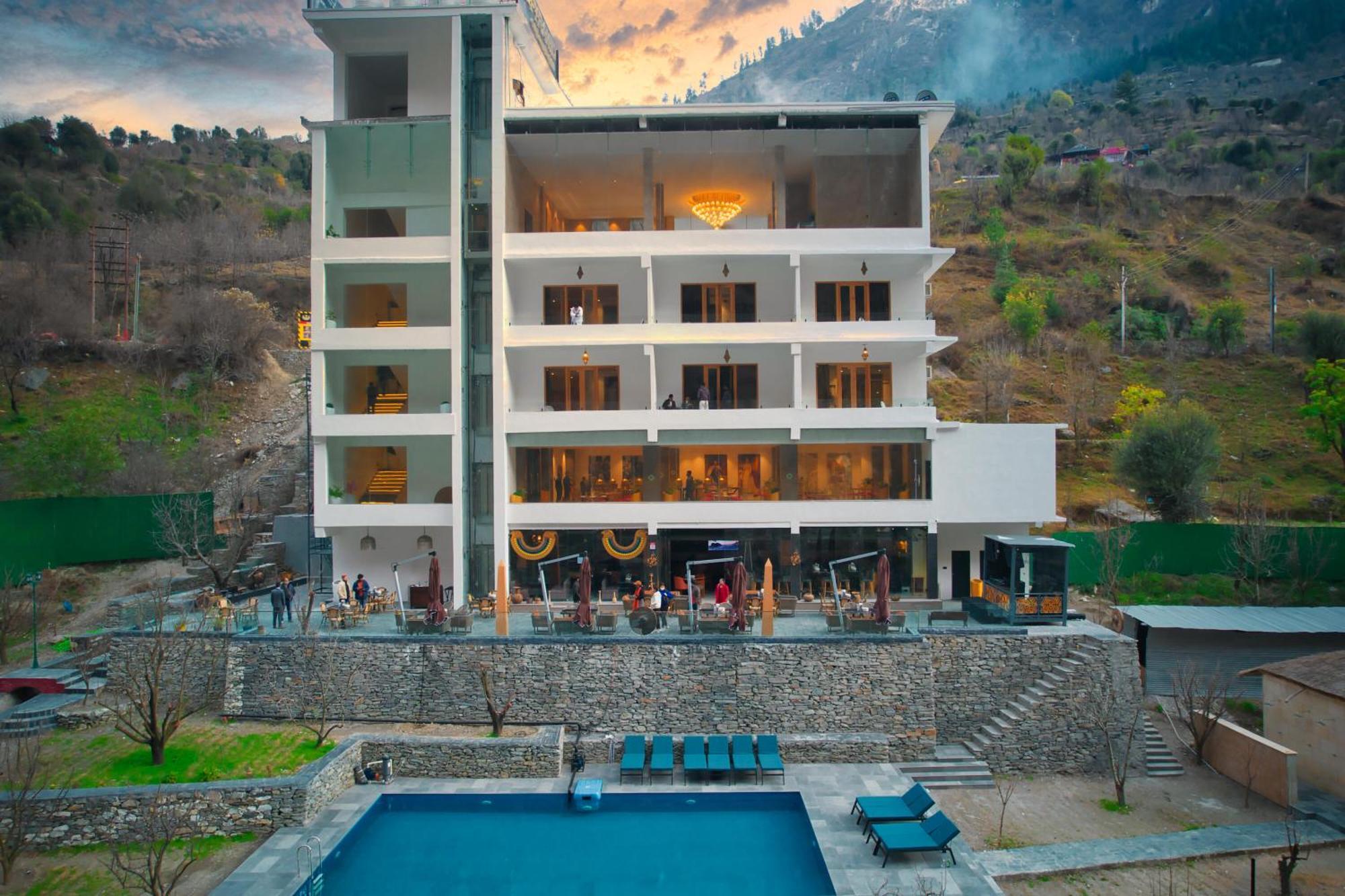 Echor Palm Bliss Riverside Resort & Spa Kasol Buitenkant foto